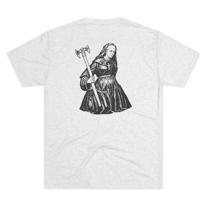 NUN - WHITE - Unisex Tri-Blend Crew Tee