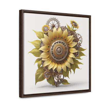 SUNFLOWER - Gallery Canvas Wraps, Square Frame