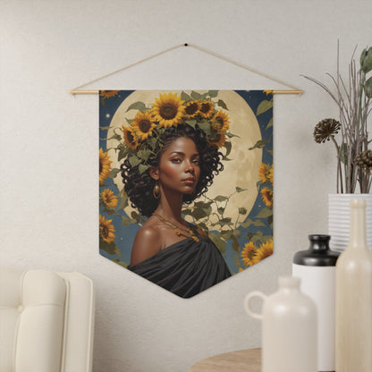 Sunflower Goddess Wall Pennant 3