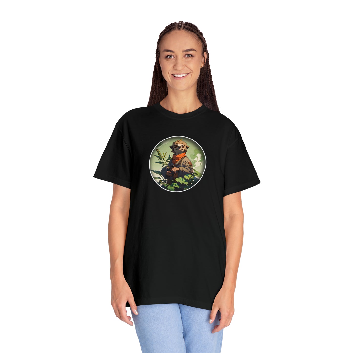 SLEEPY SLOTH - Unisex Garment-Dyed T-shirt - COLOR