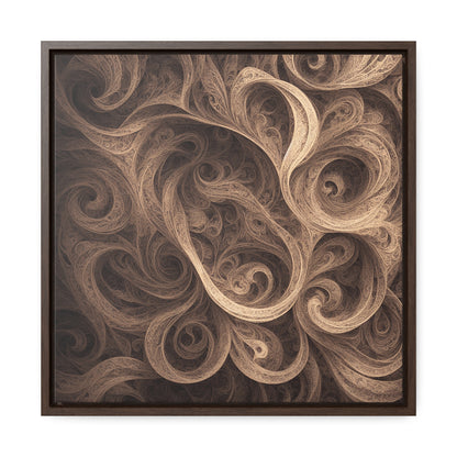 SEPIA SWIRL - Gallery Canvas Wraps, Square Frame