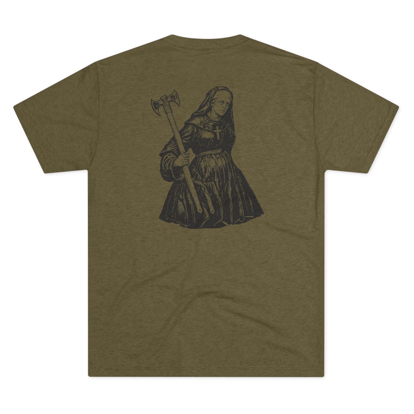 NUN - WHITE - Unisex Tri-Blend Crew Tee