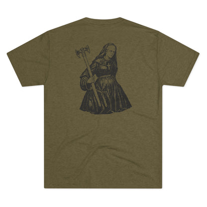 NUN - WHITE - Unisex Tri-Blend Crew Tee