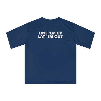 LINE EM UP - Unisex Zone Performance T-shirt