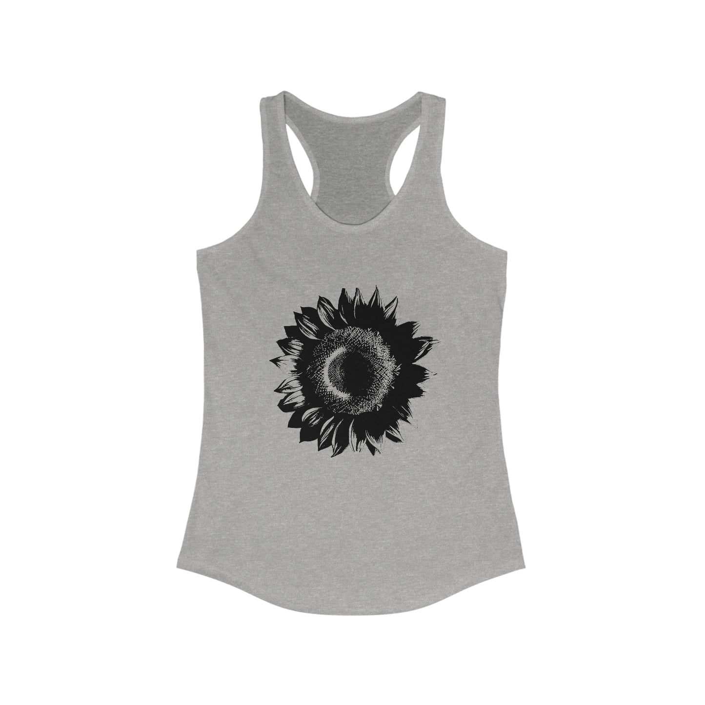 SUNFLOWER Black - Women's Ideal Racerback Tank