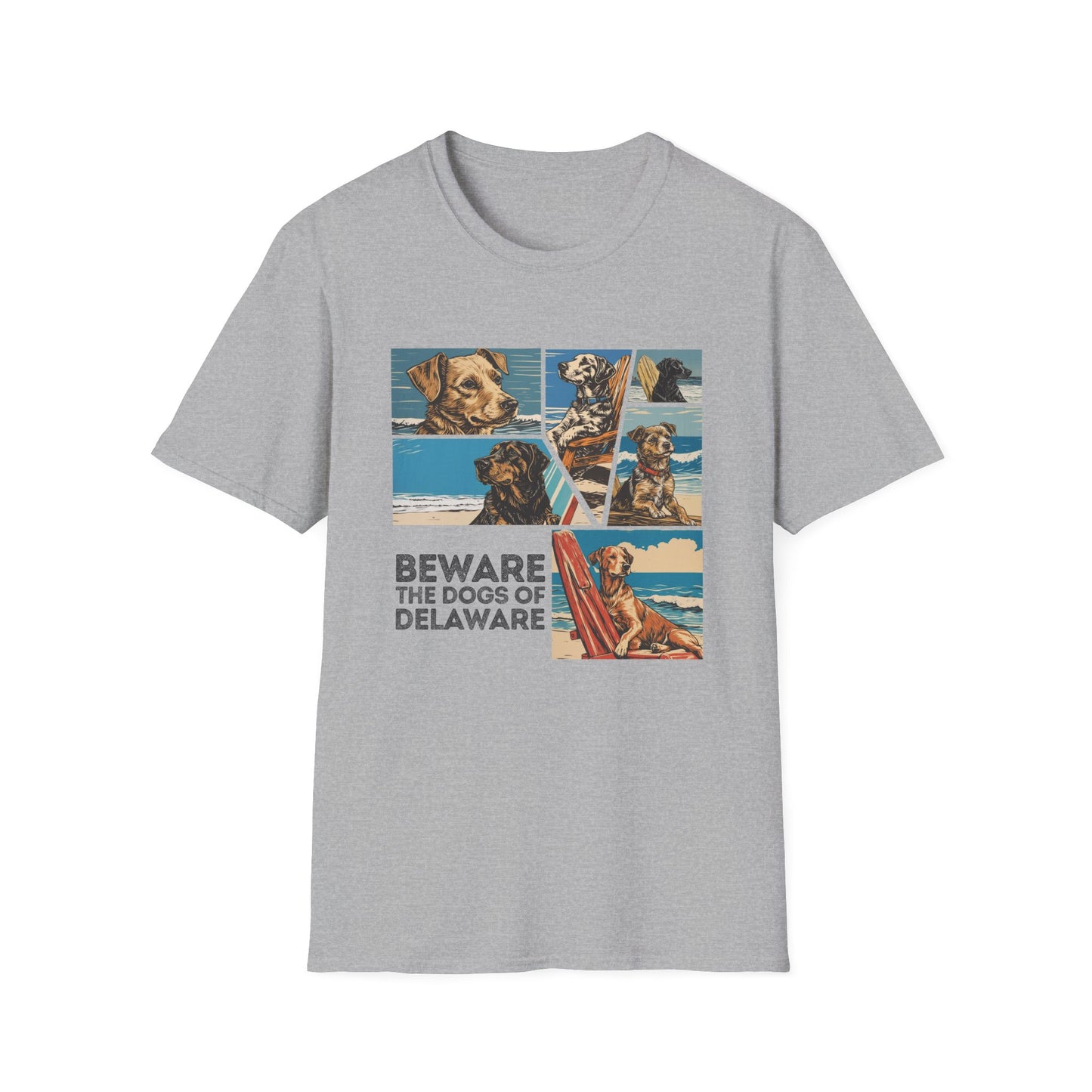 REHOBOTH - DOGS - Unisex Softstyle T-Shirt