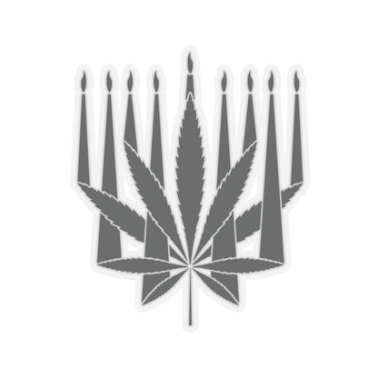 MENORAHJUANA STICKER - Kiss-Cut Stickers