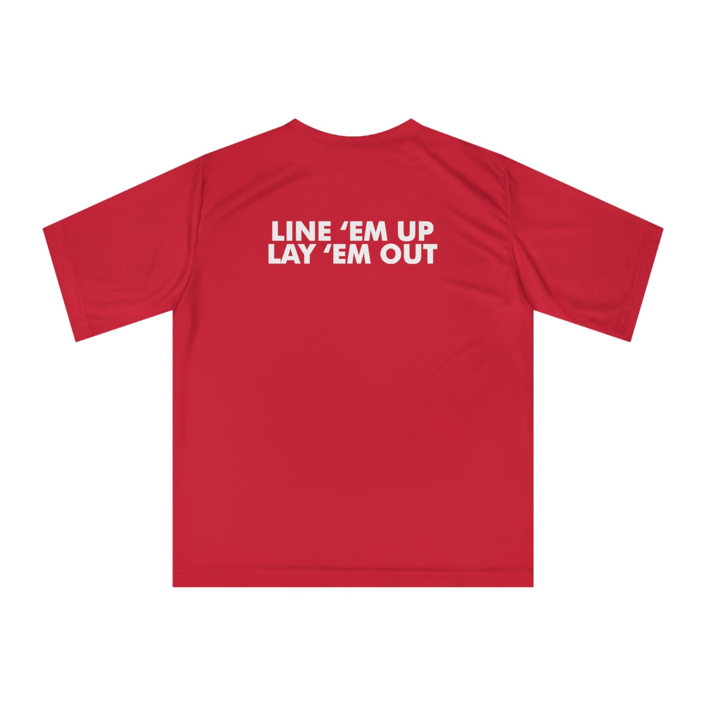 LINE EM UP - Unisex Zone Performance T-shirt