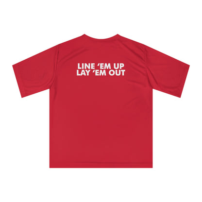 LINE EM UP - Unisex Zone Performance T-shirt