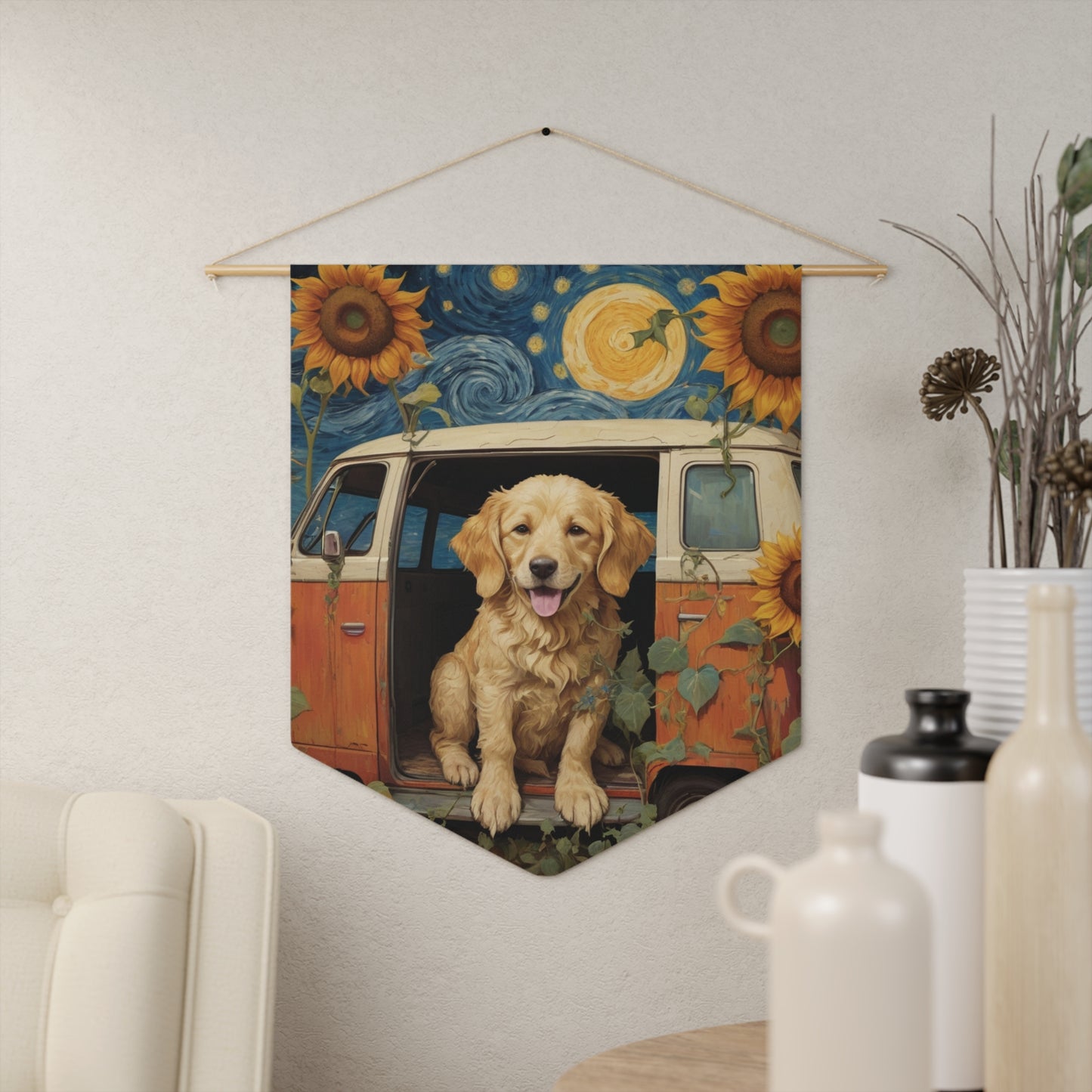 Sunflower Goddess Wall Pennant 18
