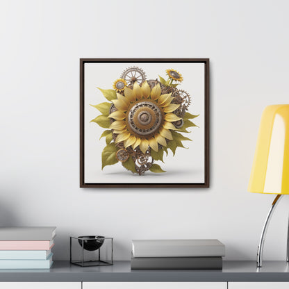 SUNFLOWER - Gallery Canvas Wraps, Square Frame