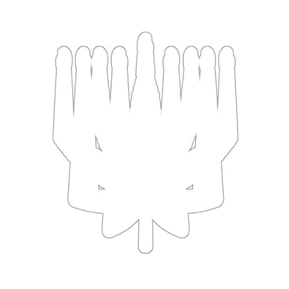 MENORAHJUANA STICKER WHITE - Kiss-Cut Stickers