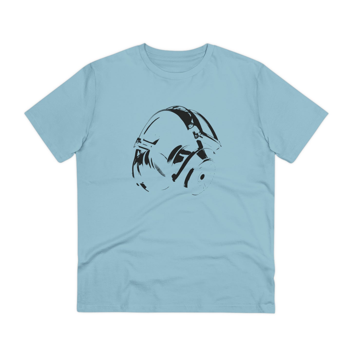 HEADPHONES - BLACK LOGO - Organic Creator T-shirt - Unisex