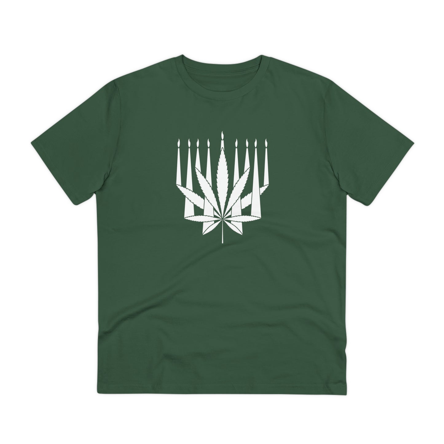 MENORAHJUANA-WHITE - Organic Creator T-shirt - Unisex