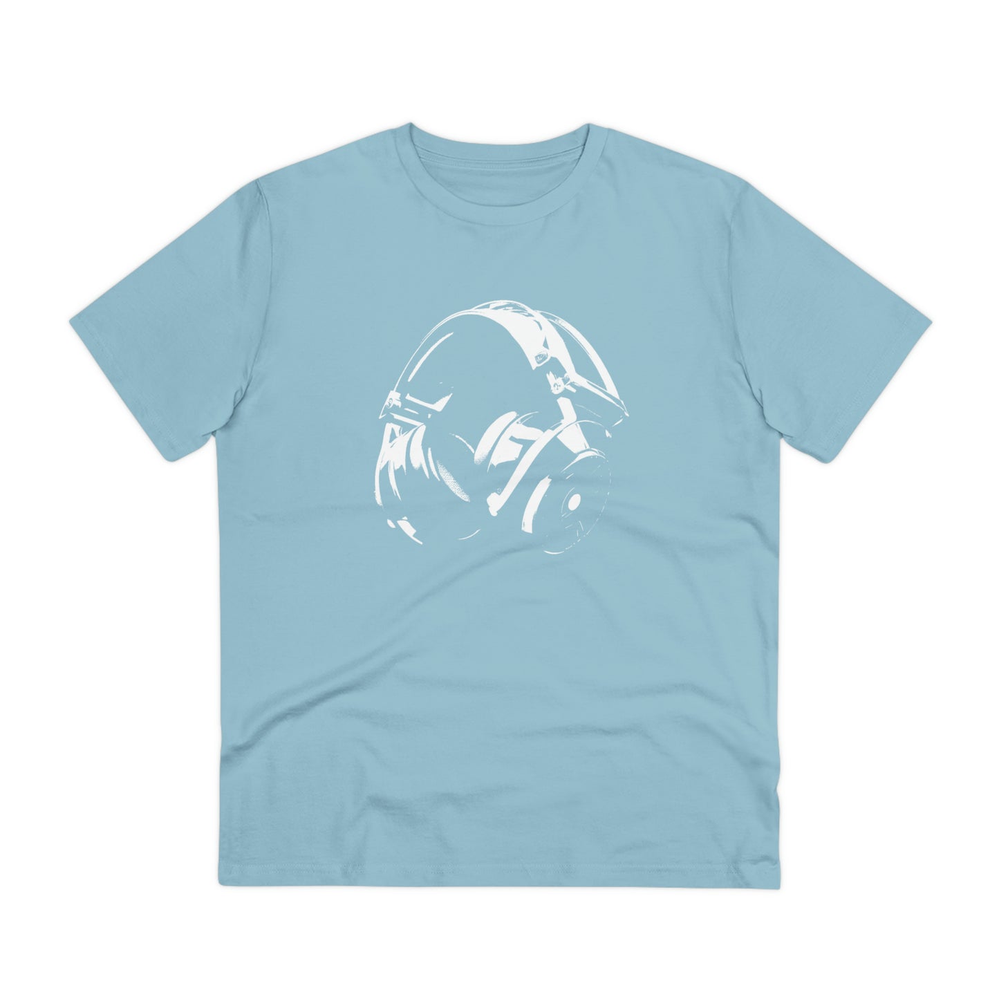 HEADPHONES - WHITE LOGO - Organic Creator T-shirt - Unisex