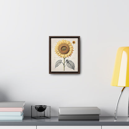 SUNFLOWER - Gallery Canvas Wraps, Vertical Frame