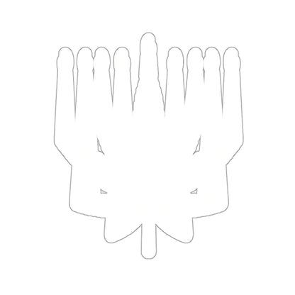 MENORAHJUANA STICKER WHITE - Kiss-Cut Stickers