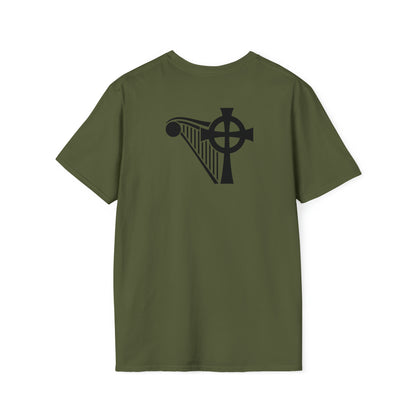 HARP & CROSS Black logo- Unisex Softstyle T-Shirt