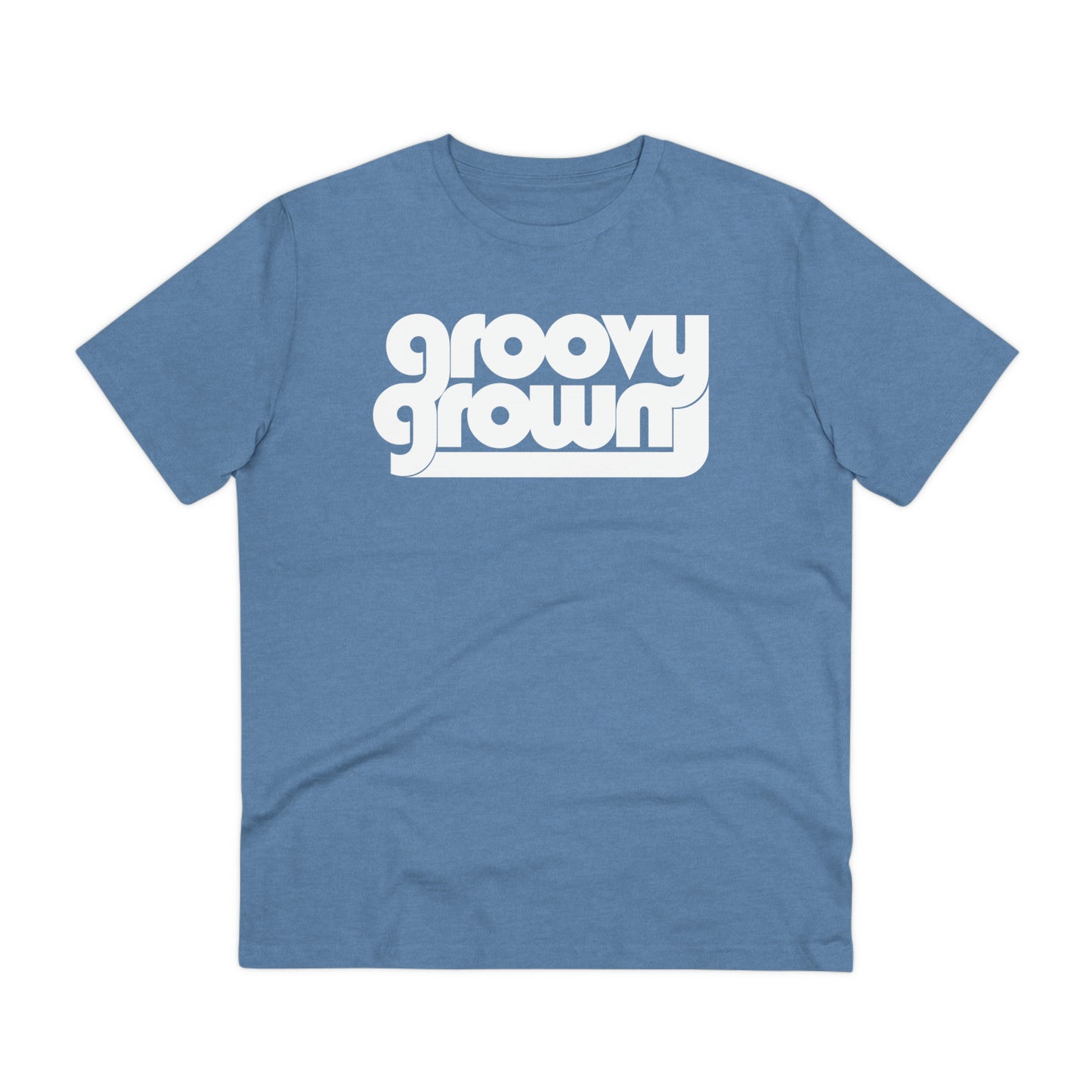 GROOVY GROWN - WHITE LOGO - Organic Creator T-shirt - Unisex