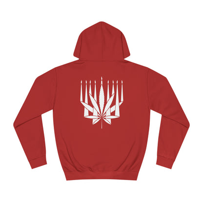 MENORAHJUANA WHITE - Unisex College Hoodie