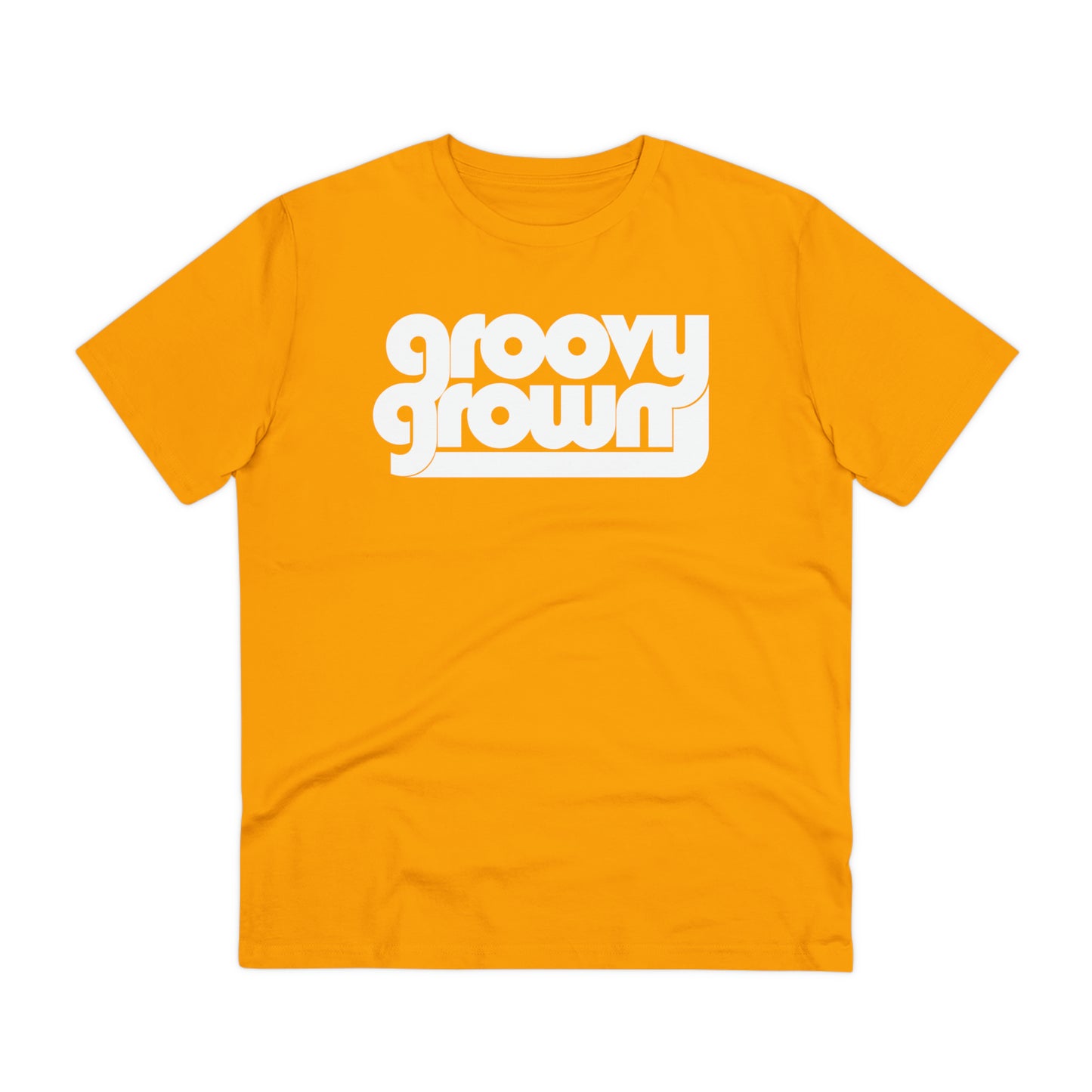 GROOVY GROWN - WHITE LOGO - Organic Creator T-shirt - Unisex