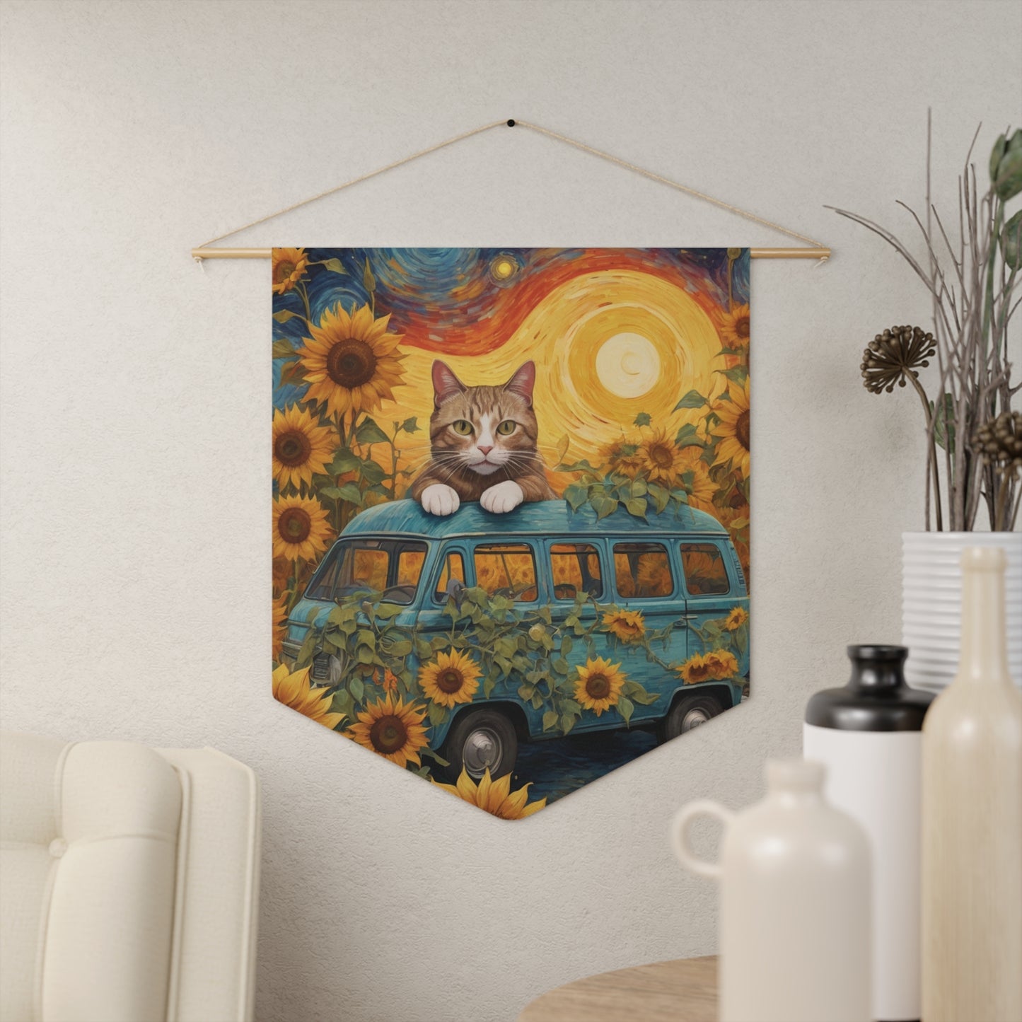 Sunflower Goddess Wall Pennant 17