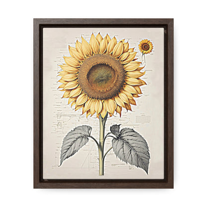 SUNFLOWER - Gallery Canvas Wraps, Vertical Frame