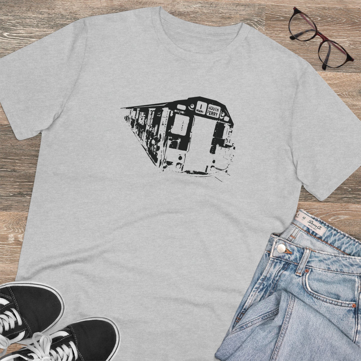 1 Train (BLACK) - Organic Creator T-shirt - Unisex