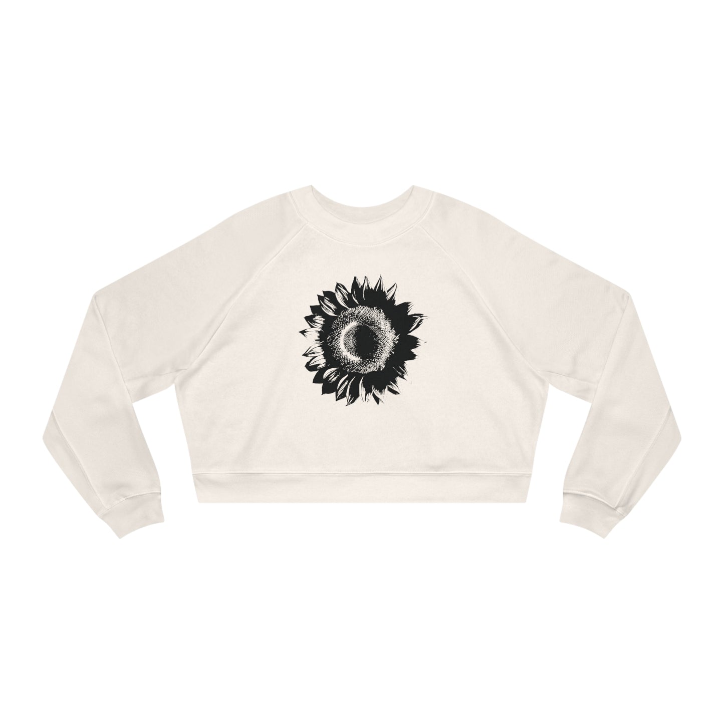 SUNFLOWER Black - Women's Cropped Fleece Pullover