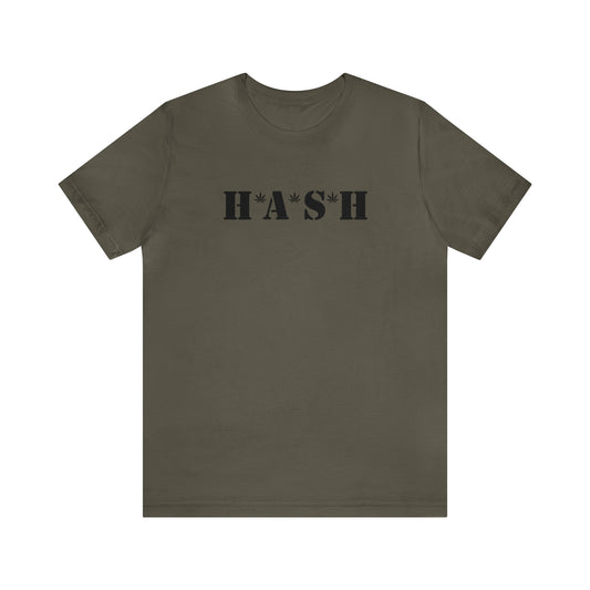 H*A*S*H BLACK LOGO- Unisex Jersey Short Sleeve Tee