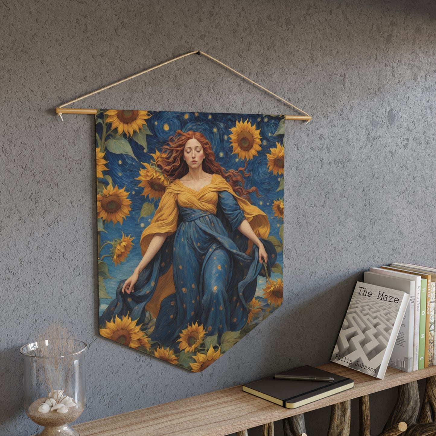 Sunflower Goddess Wall Pennant 10