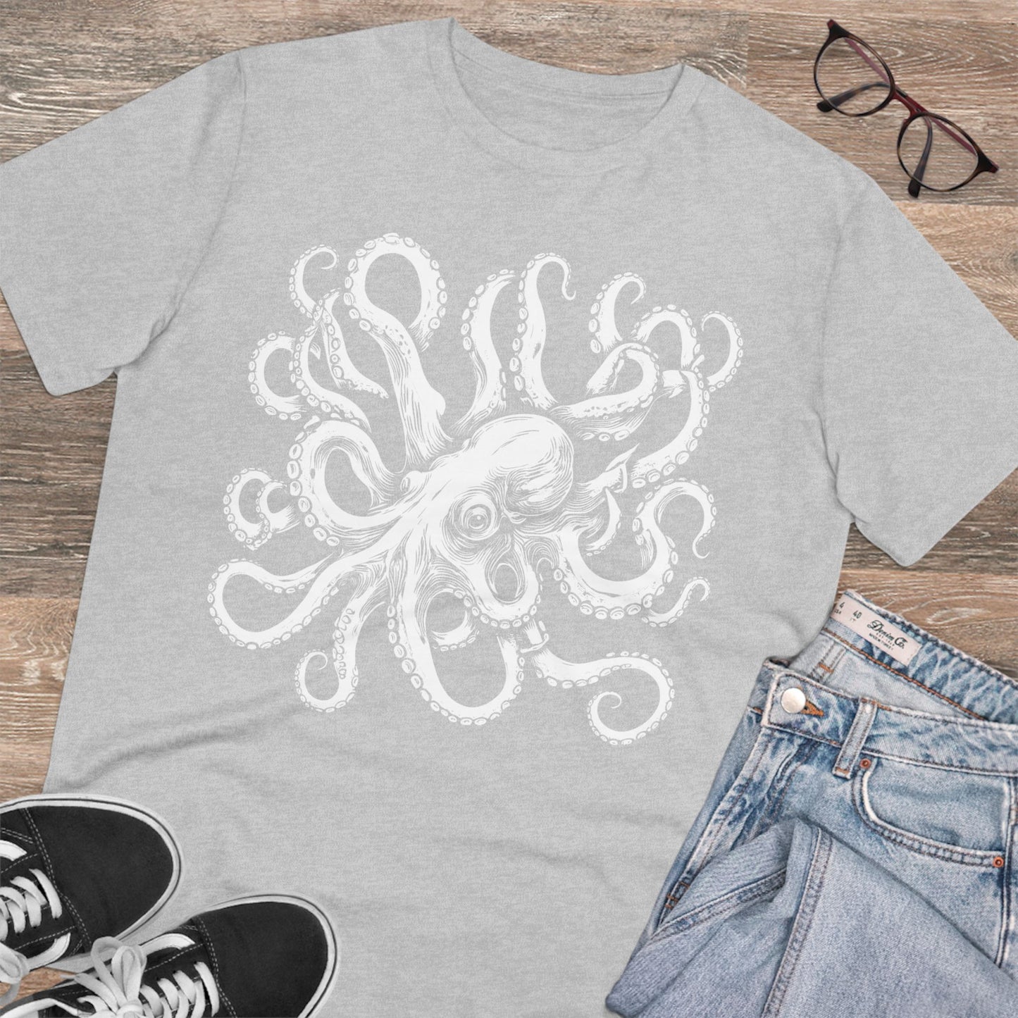 OCTOPUS - WHITE - Organic Creator T-shirt - Unisex