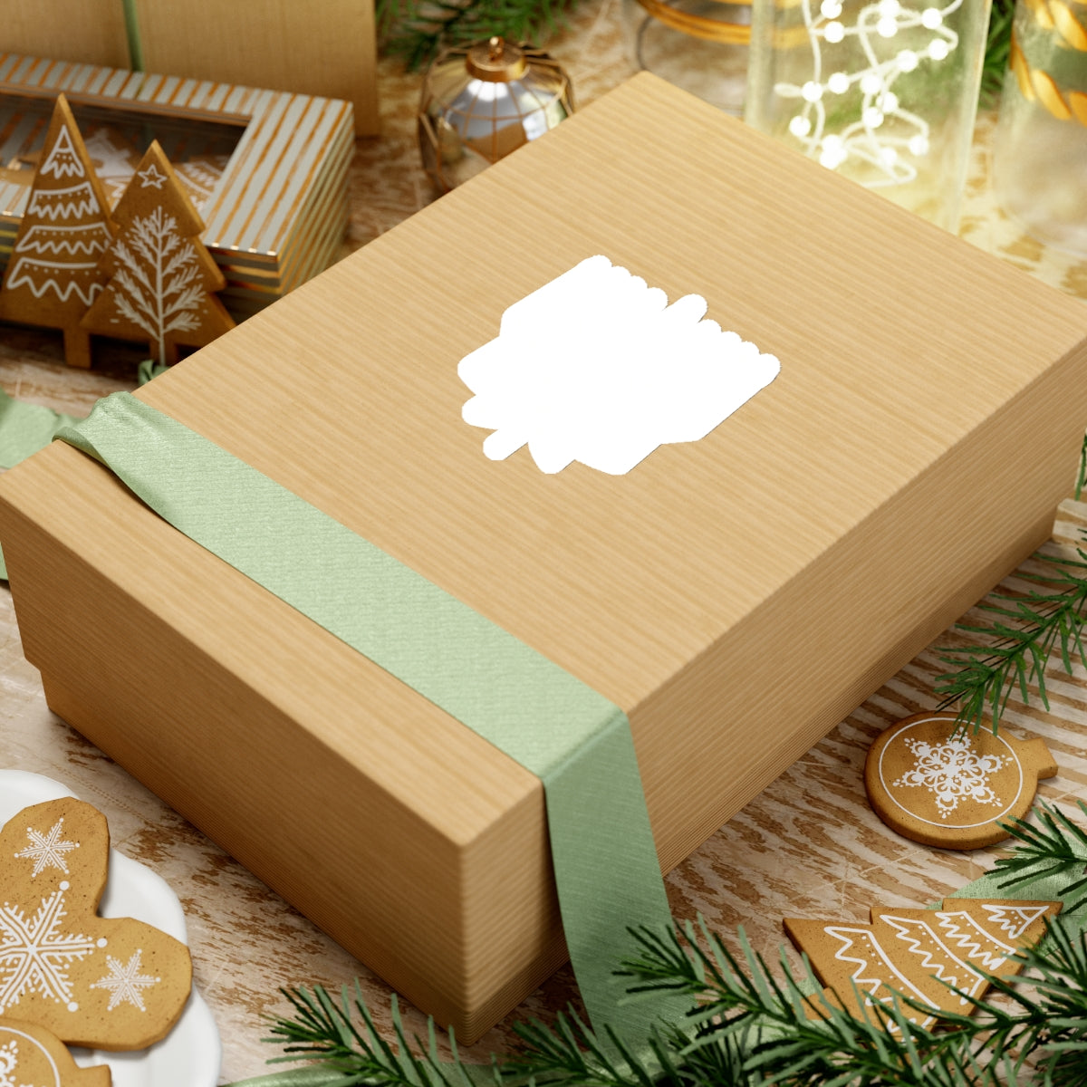 MENORAHJUANA STICKER WHITE - Kiss-Cut Stickers