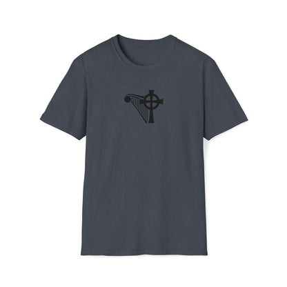 HARP & CROSS Black logo- Unisex Softstyle T-Shirt