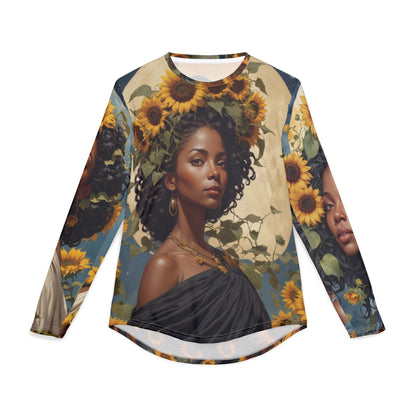 Sunflower Art Long Sleeve Shirt_2