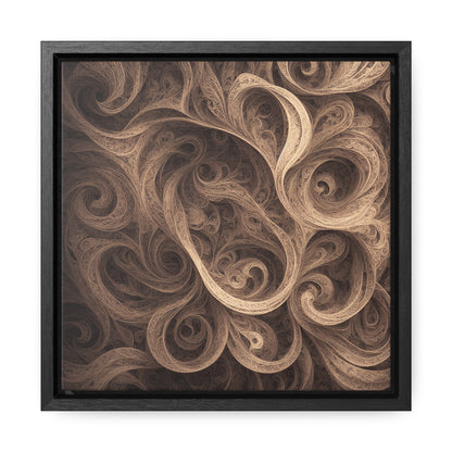 SEPIA SWIRL - Gallery Canvas Wraps, Square Frame
