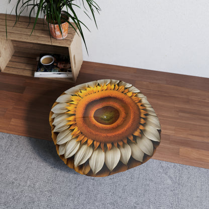 Sunflower Tufted Pillow