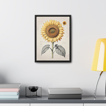 SUNFLOWER - Gallery Canvas Wraps, Vertical Frame