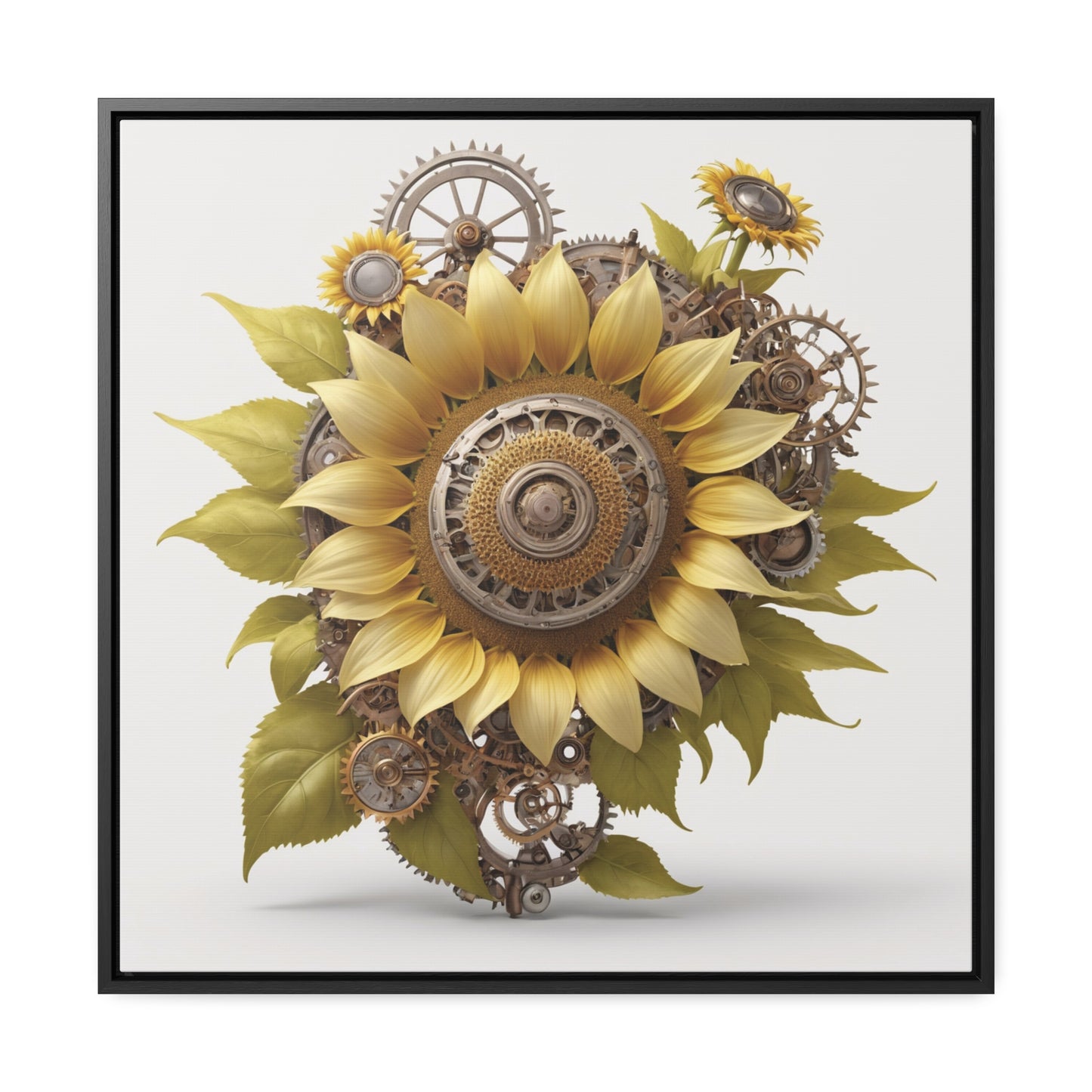 SUNFLOWER - Gallery Canvas Wraps, Square Frame