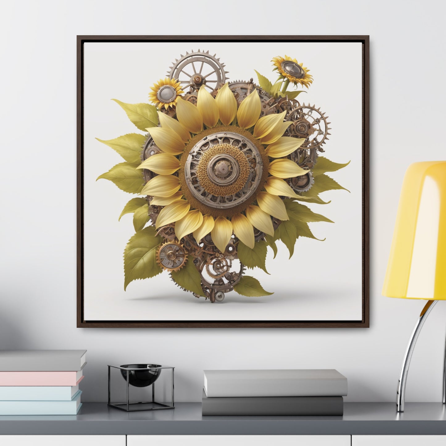 SUNFLOWER - Gallery Canvas Wraps, Square Frame