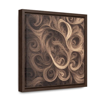 SEPIA SWIRL - Gallery Canvas Wraps, Square Frame