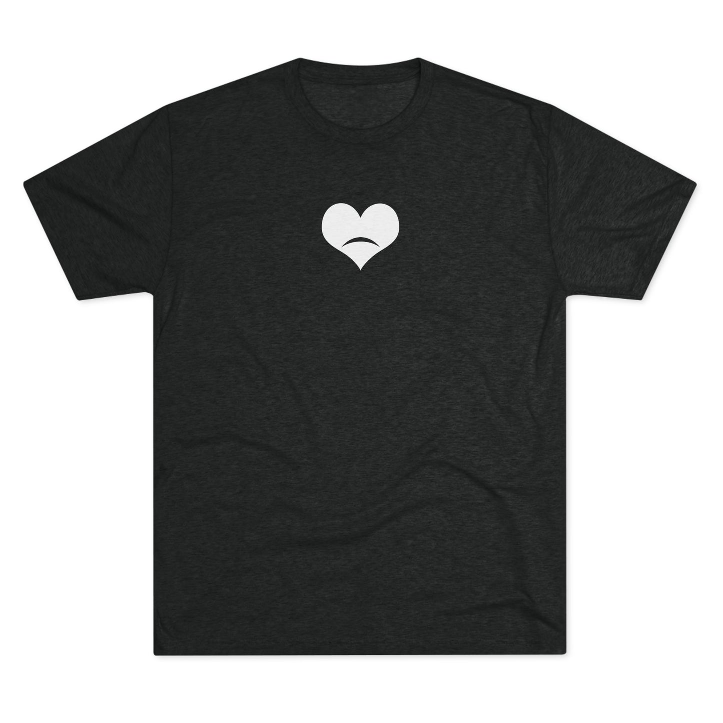 -HEART FROWN RED - Unisex Tri-Blend Crew Tee
