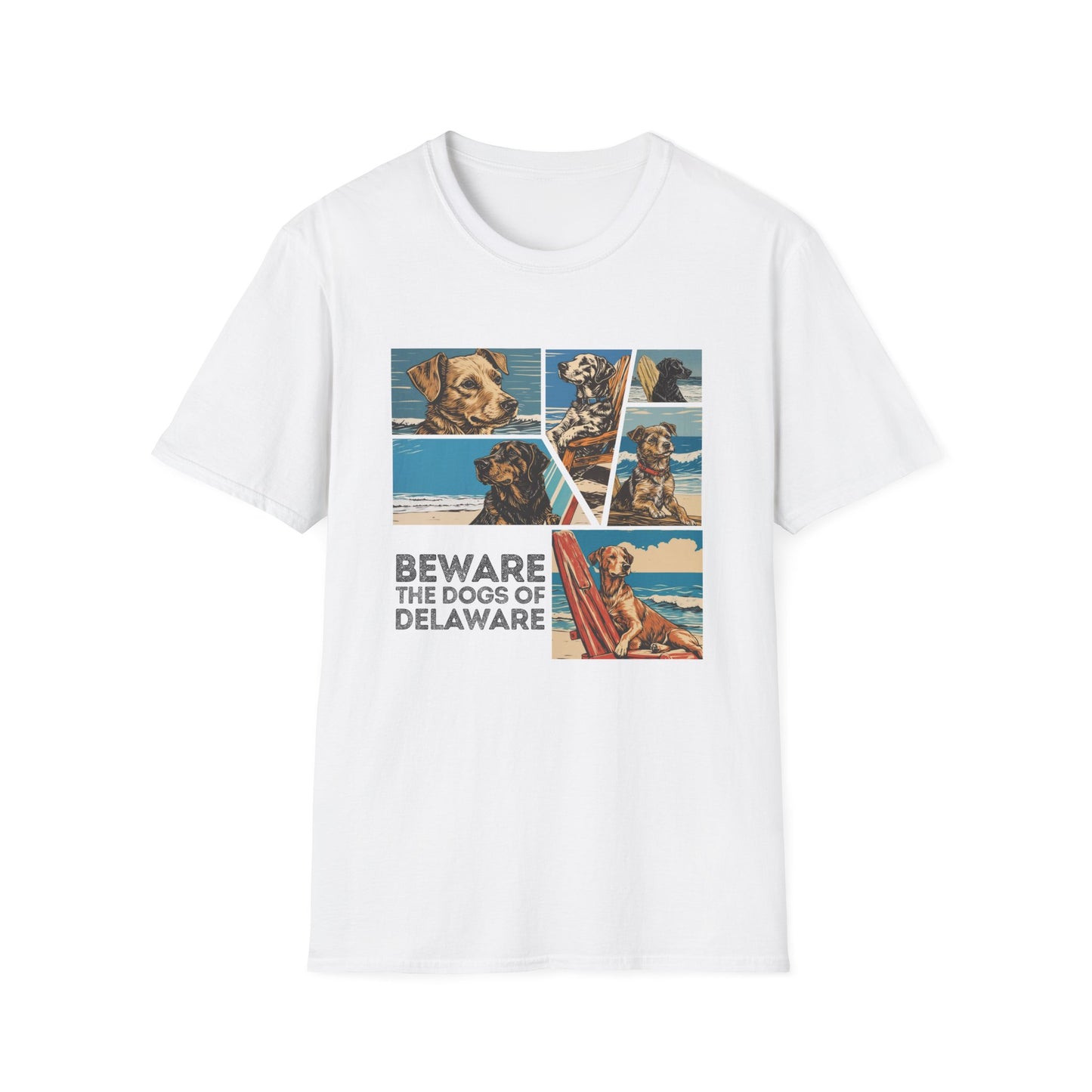 REHOBOTH - DOGS - Unisex Softstyle T-Shirt