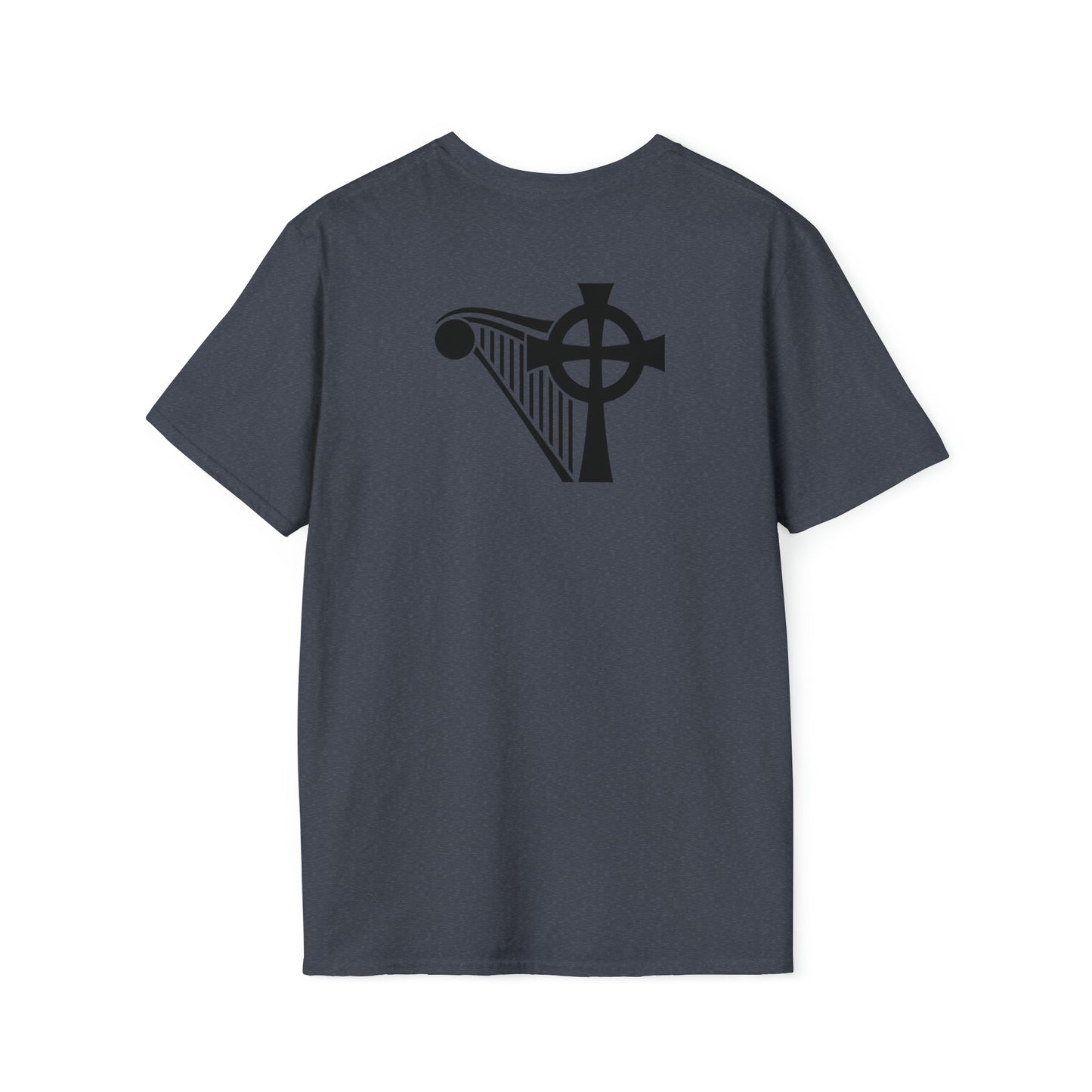 HARP & CROSS Black logo- Unisex Softstyle T-Shirt