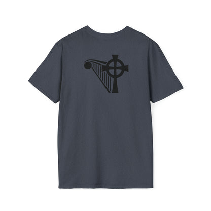 HARP & CROSS Black logo- Unisex Softstyle T-Shirt