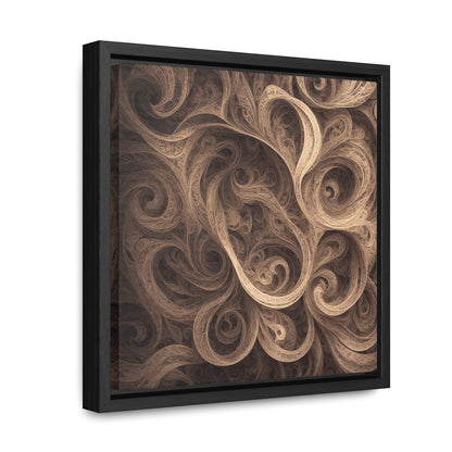 SEPIA SWIRL - Gallery Canvas Wraps, Square Frame