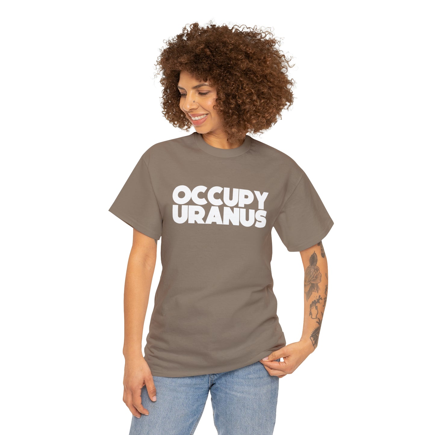 OCCUPY URANUS - Unisex Heavy Cotton Tee