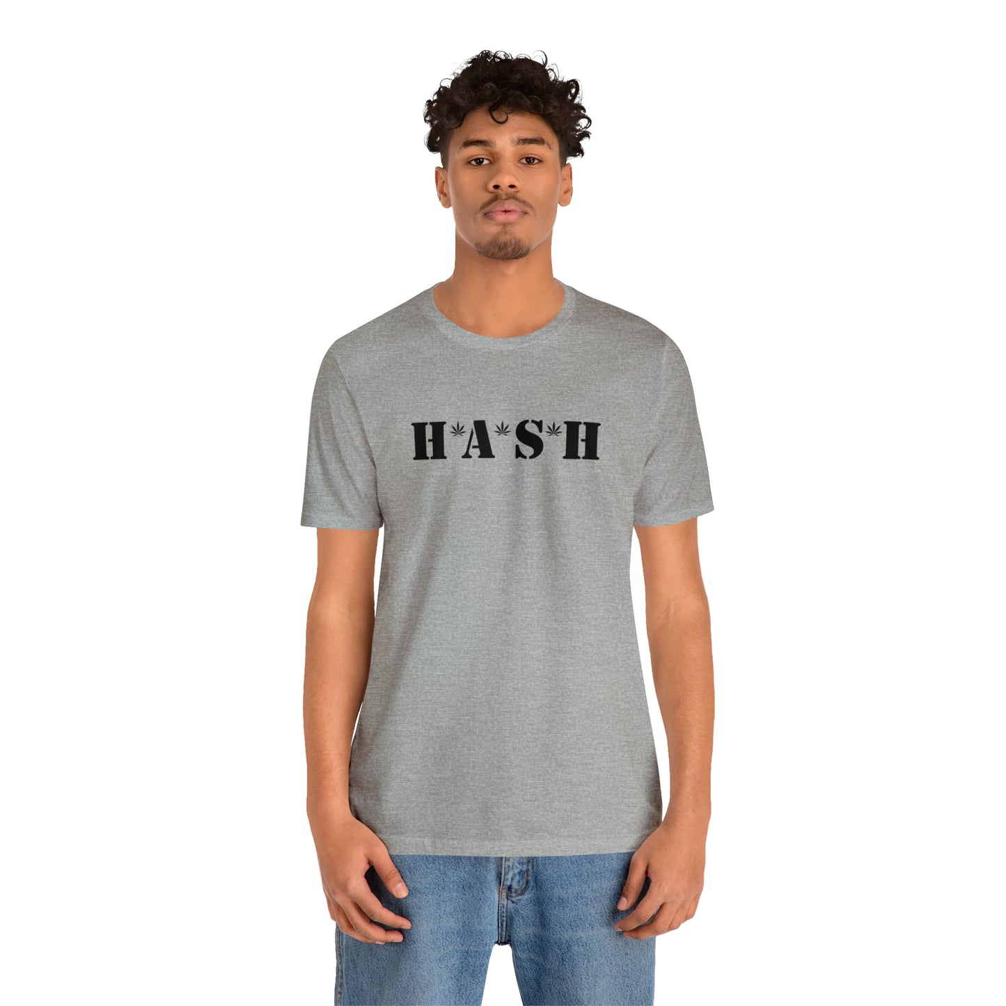 H*A*S*H BLACK LOGO- Unisex Jersey Short Sleeve Tee