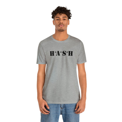 H*A*S*H BLACK LOGO- Unisex Jersey Short Sleeve Tee