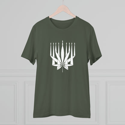 MENORAHJUANA-WHITE - Organic Creator T-shirt - Unisex